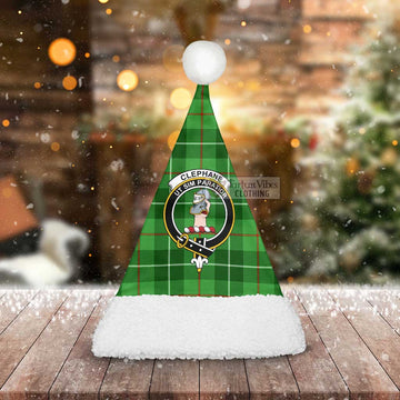 Clephane (Clephan) Tartan Christmas Santa Hats with Family Crest - Tartan Vibes Clothing