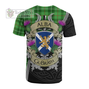 Tartan Vibes Clothing Clephane (Clephan) Tartan Family Crest Cotton T-shirt Lion Rampant Royal Thistle Shield Celtic Inspired