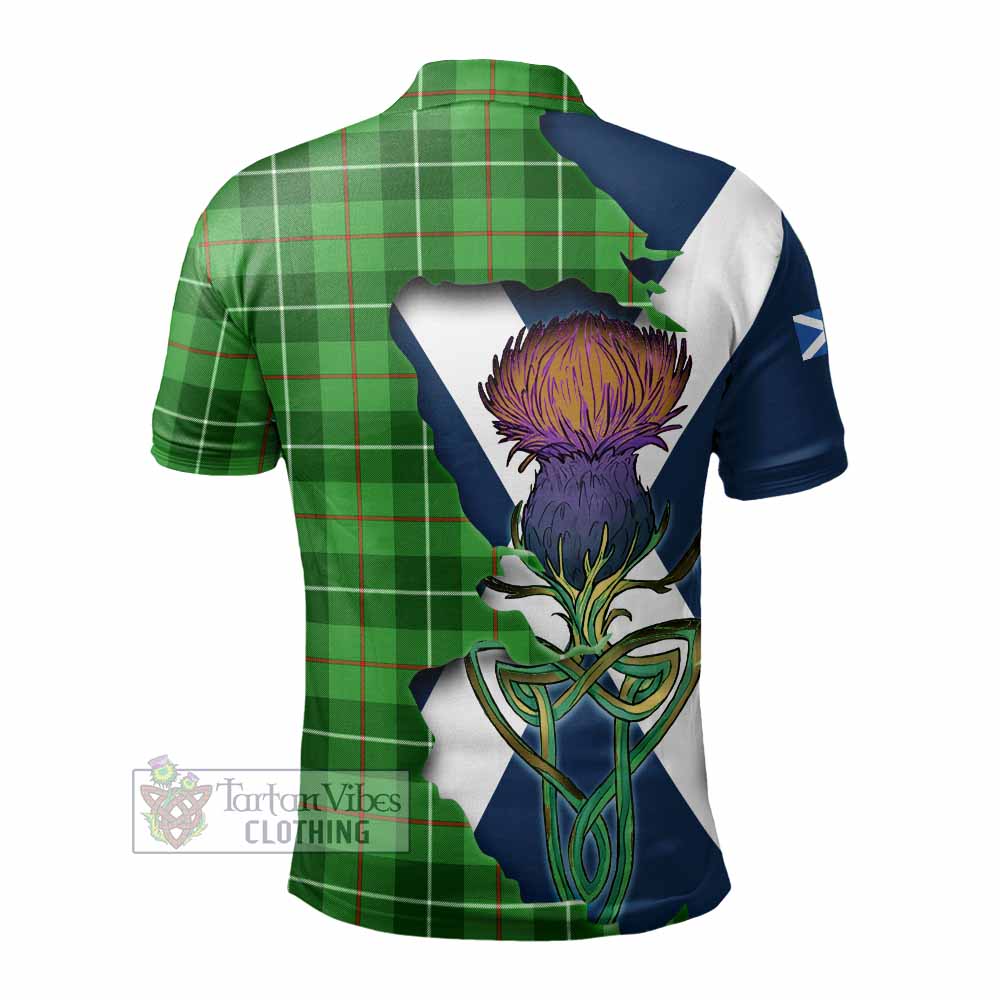 Clephane (Clephan) Tartan Family Crest Polo Shirt Scottish Thistle Celtic Inspired - Tartan Vibes Clothing