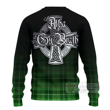 Tartan Vibes Clothing Clephane (Clephan) Tartan Knitted Sweater Featuring Alba Gu Brath Family Crest Celtic Inspired