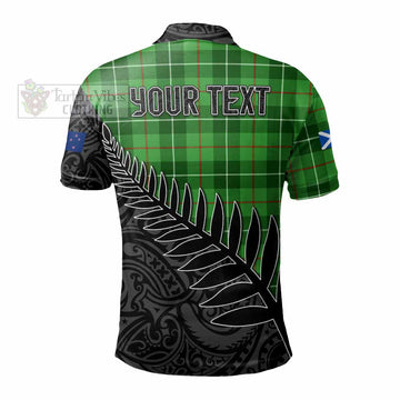 Clephane (Clephan) Crest Tartan Polo Shirt with New Zealand Silver Fern Half Style - Tartan Vibes Clothing