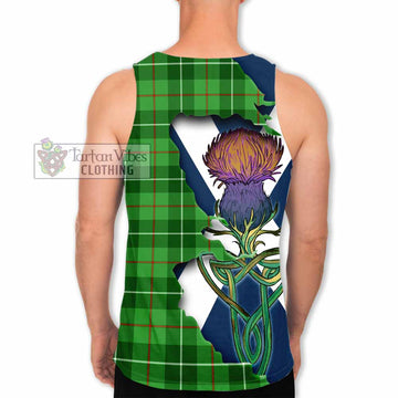 Clephane (Clephan) Tartan Family Crest Men's Tank Top Scottish Thistle Celtic Inspired - Tartan Vibes Clothing