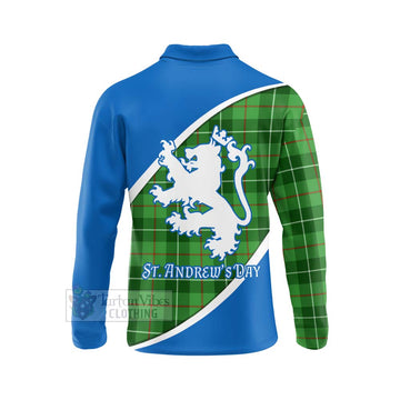 Clephane (Clephan) Family Crest Tartan Long Sleeve Polo Shirt Celebrate Saint Andrew's Day in Style - Tartan Vibes Clothing