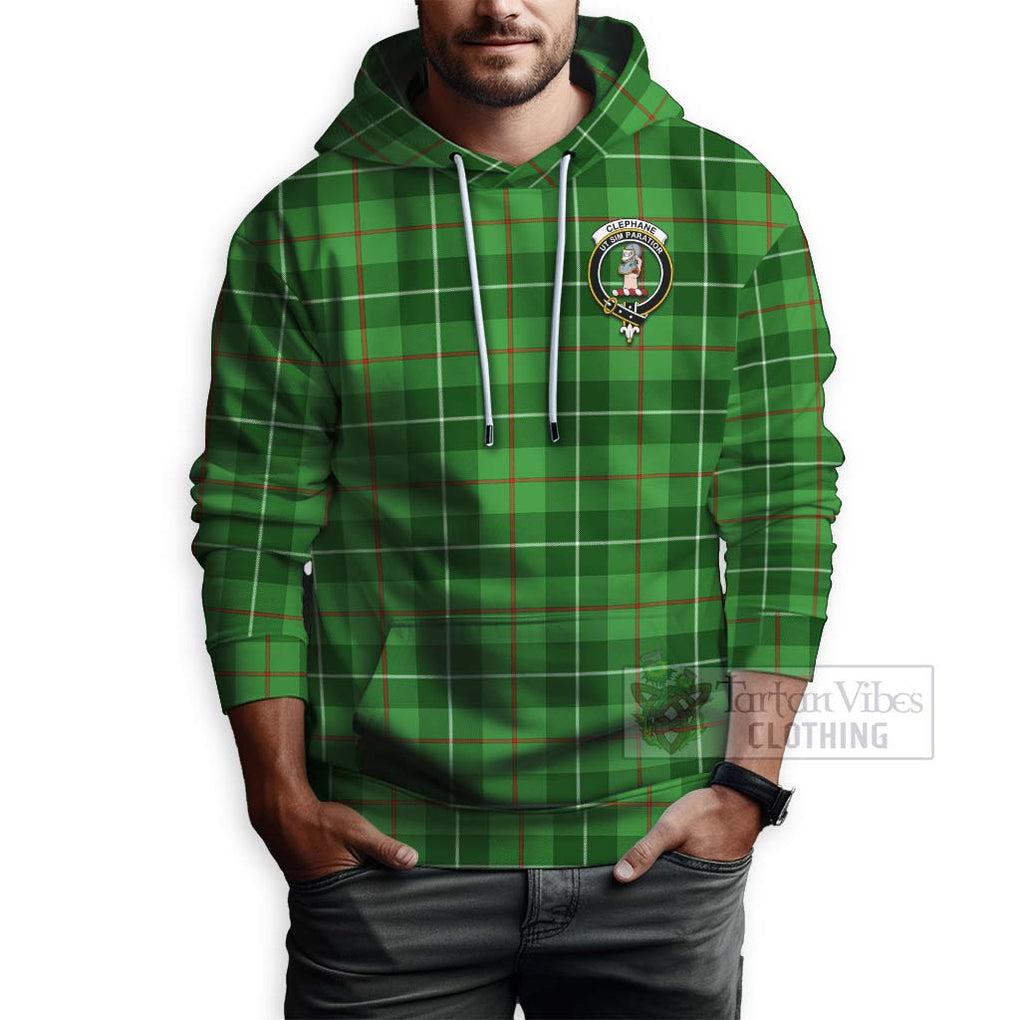 Clephane (Clephan) Tartan Hoodie with Family Crest Celtic Skull Style - Tartan Vibes Clothing