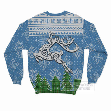 Clephane (Clephan) Clan Christmas Sweatshirt Celtic Reindeer Style