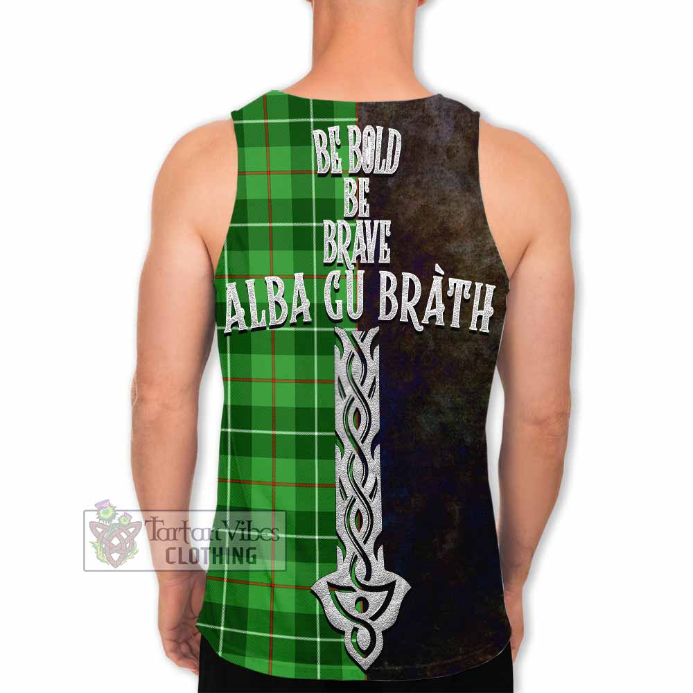 Clephane (Clephan) Tartan Family Crest Men's Tank Top Alba Gu Brath Be Brave Lion Ancient Style - Tartan Vibes Clothing