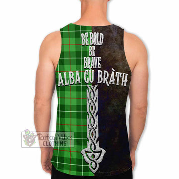 Clephane (Clephan) Tartan Family Crest Men's Tank Top Alba Gu Brath Be Brave Lion Ancient Style - Tartan Vibes Clothing