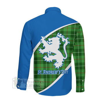 Clephane (Clephan) Family Crest Tartan Long Sleeve Button Shirt Celebrate Saint Andrew's Day in Style Men's Shirt - Tartan Vibes Clothing