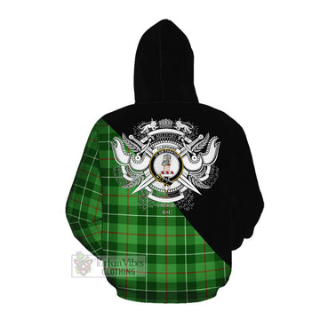 Clephane (Clephan) Tartan Cotton Hoodie with Family Crest and Military Logo Style Pullover Hoodie - Tartan Vibes Clothing
