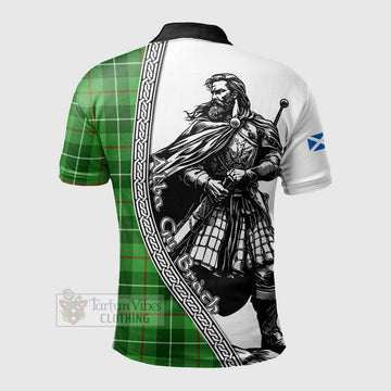 Clephane (Clephan) Tartan Clan Crest Polo Shirt with Highlander Warrior Celtic Style - Tartan Vibes Clothing