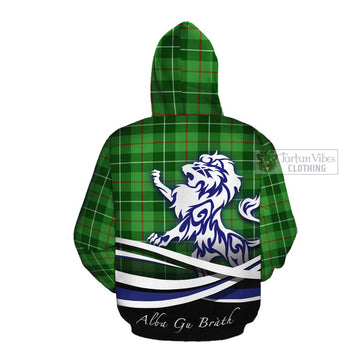 Clephane (Clephan) Tartan Cotton Hoodie with Alba Gu Brath Regal Lion Emblem Pullover Hoodie - Tartan Vibes Clothing