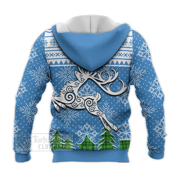 Clephane (Clephan) Clan Christmas Knitted Hoodie Celtic Reindeer Style