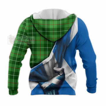 Clephane (Clephan) Tartan Knitted Hoodie with Family Crest Scotland Patriotic Style - Tartan Vibes Clothing
