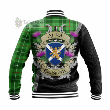 Clephane (Clephan) Tartan Family Crest Baseball Jacket Lion Rampant Royal Thistle Shield Celtic Inspired - Tartan Vibes Clothing