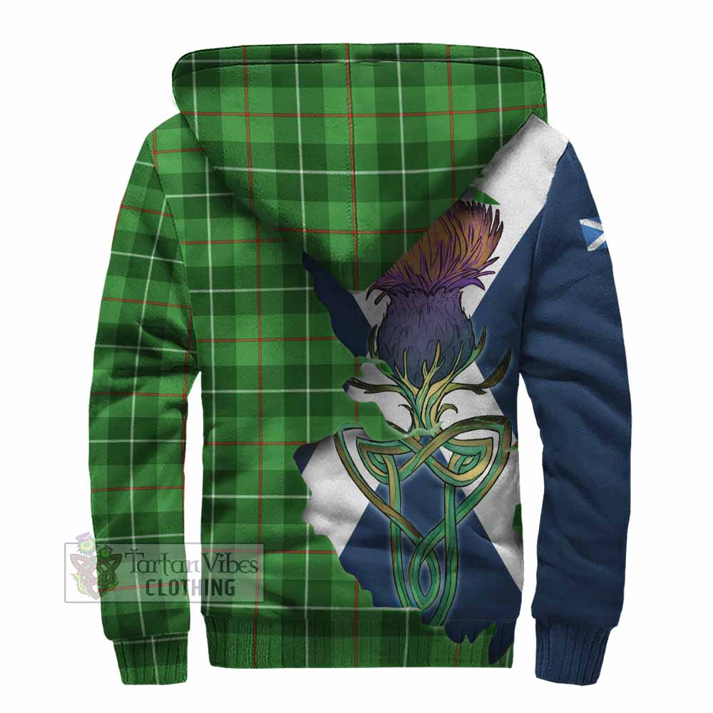 Clephane (Clephan) Tartan Family Crest Sherpa Hoodie Scottish Thistle Celtic Inspired - Tartan Vibes Clothing