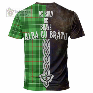 Clephane (Clephan) Tartan Family Crest T-Shirt Alba Gu Brath Be Brave Lion Ancient Style - Tartan Vibes Clothing