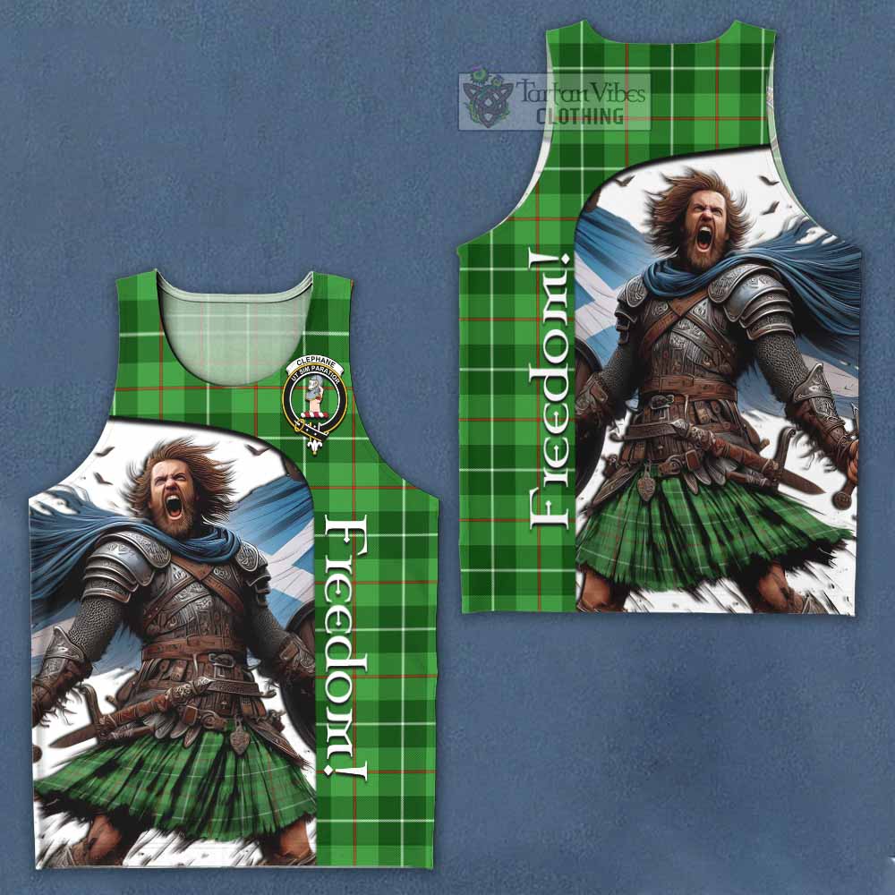 Clephane (Clephan) Crest Tartan Men's Tank Top Inspired by the Freedom of Scottish Warrior - Tartan Vibes Clothing