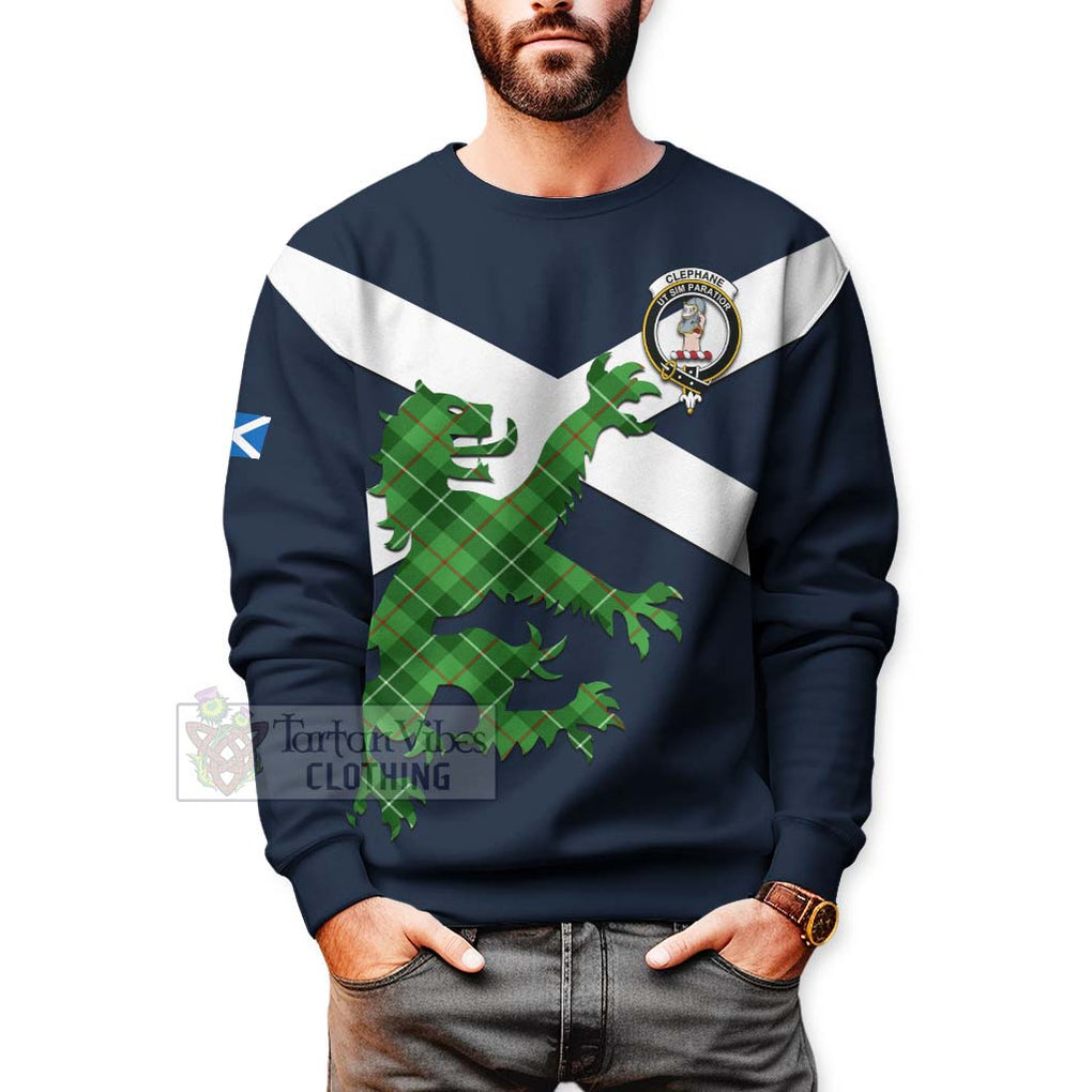 Clephane (Clephan) Tartan Lion Rampant Sweatshirt Proudly Display Your Heritage with Alba Gu Brath and Clan Name - Tartan Vibes Clothing