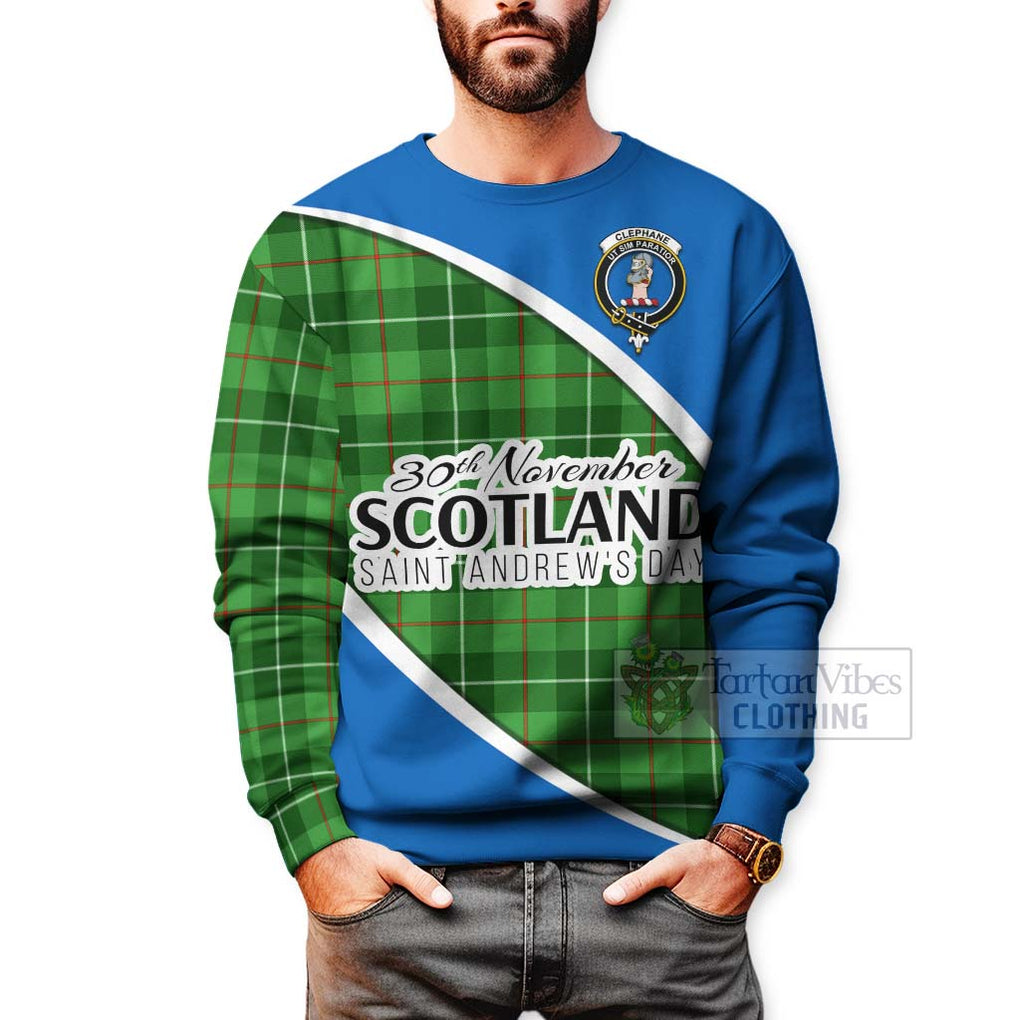 Clephane (Clephan) Family Crest Tartan Sweatshirt Celebrate Saint Andrew's Day in Style - Tartan Vibes Clothing