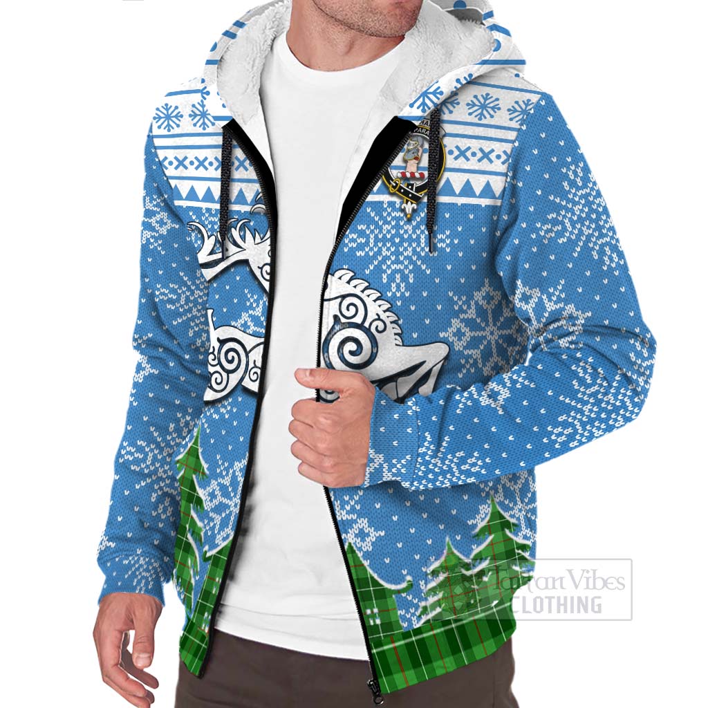 Clephane (Clephan) Clan Christmas Sherpa Hoodie Celtic Reindeer Style Unisex - Tartan Vibes Clothing