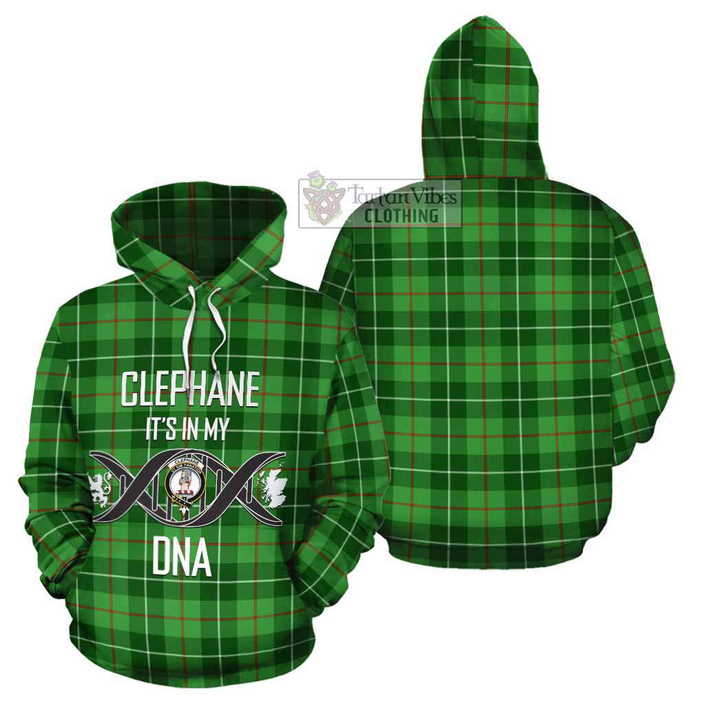 Clephane (Clephan) Tartan Cotton Hoodie with Family Crest DNA In Me Style Zip Hoodie - Tartan Vibes Clothing