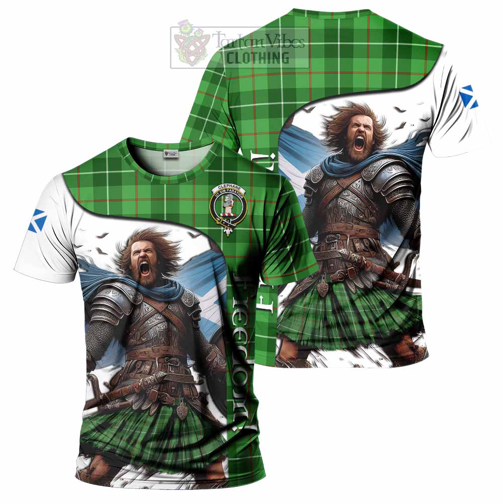Clephane (Clephan) Crest Tartan T-Shirt Inspired by the Freedom of Scottish Warrior - Tartan Vibes Clothing