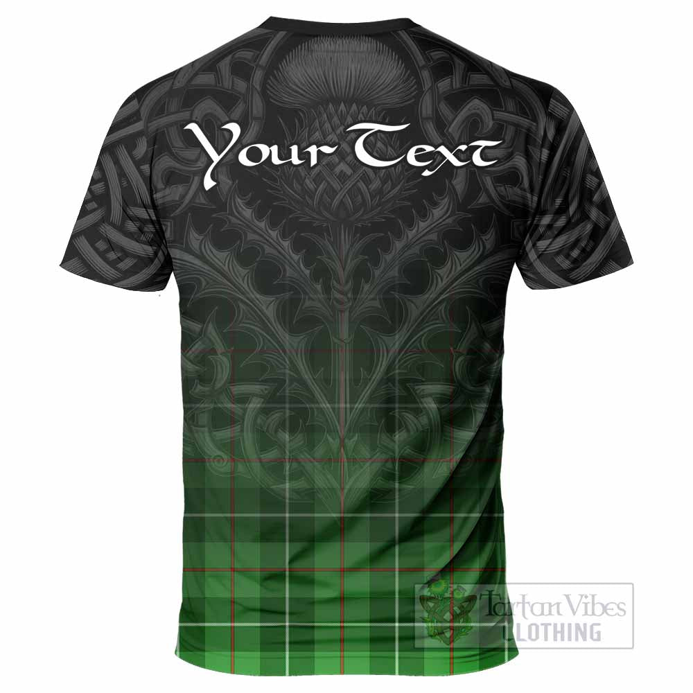 Tartan Vibes Clothing Clephane (Clephan) Tartan T-Shirt with Family Crest Celtic Thistle Vibes