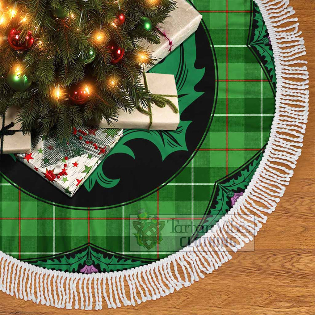 Clephane (Clephan) Tartan Christmas Tree Skirt Scottish Thistle Style - Tartan Vibes Clothing