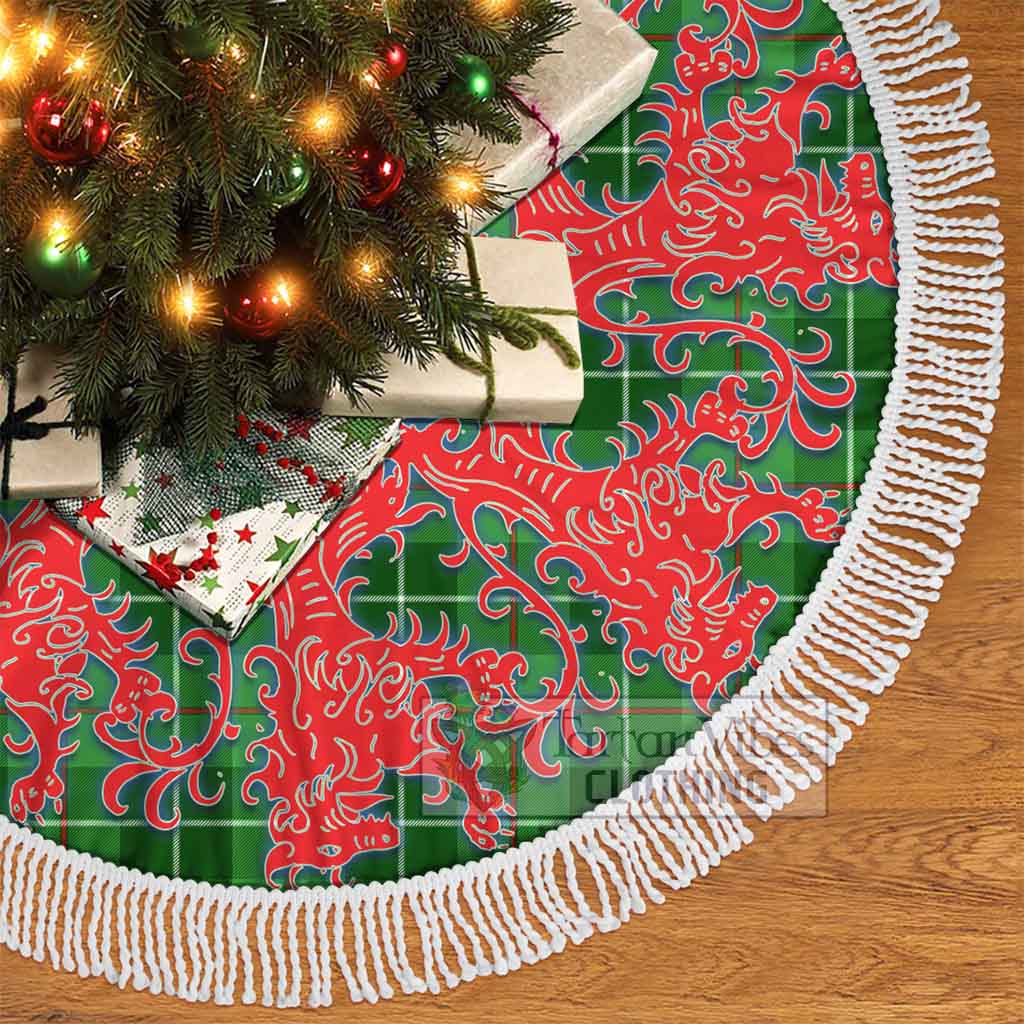 Clephane (Clephan) Tartan Christmas Tree Skirt Lion Rampant Style - Tartan Vibes Clothing