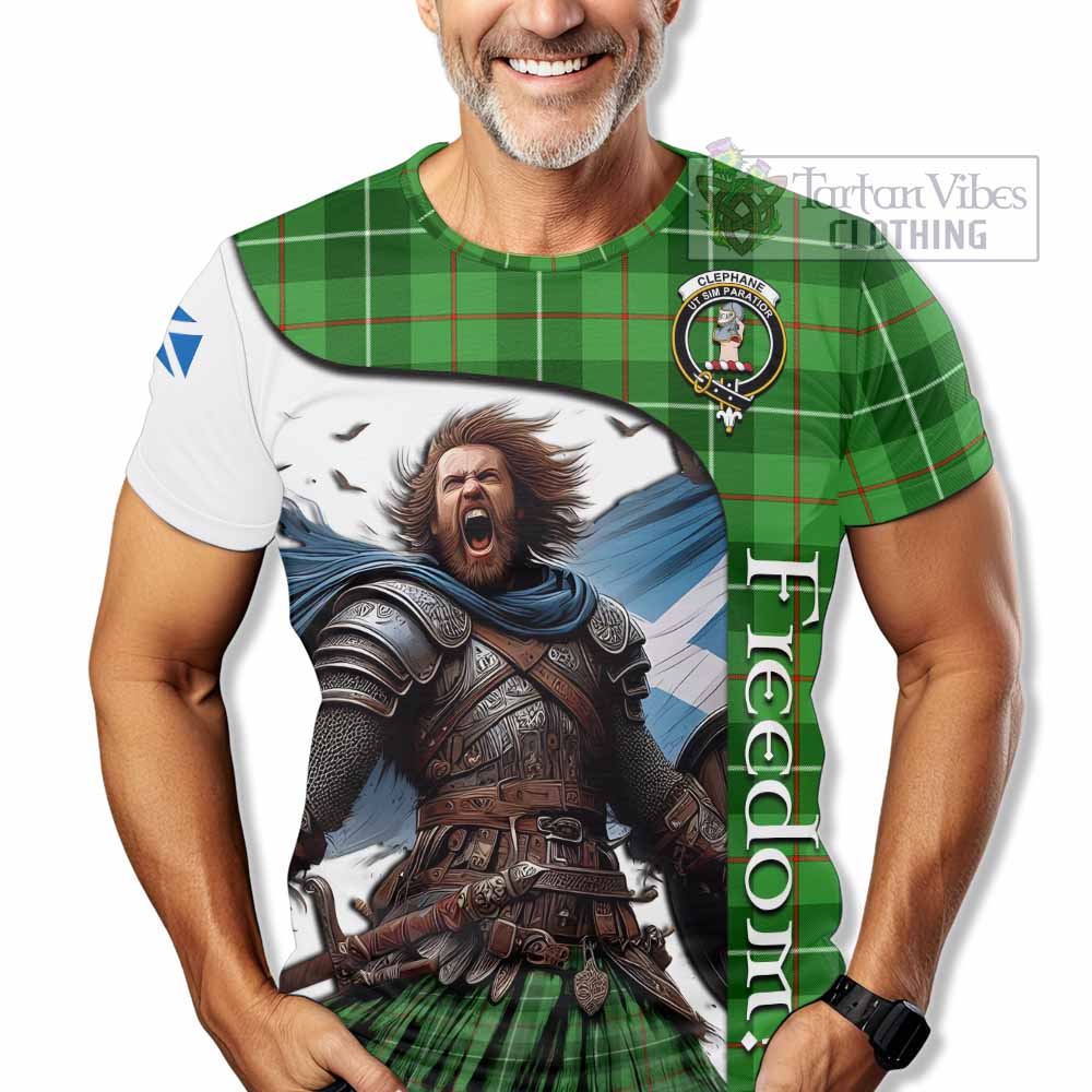 Clephane (Clephan) Crest Tartan T-Shirt Inspired by the Freedom of Scottish Warrior - Tartan Vibes Clothing
