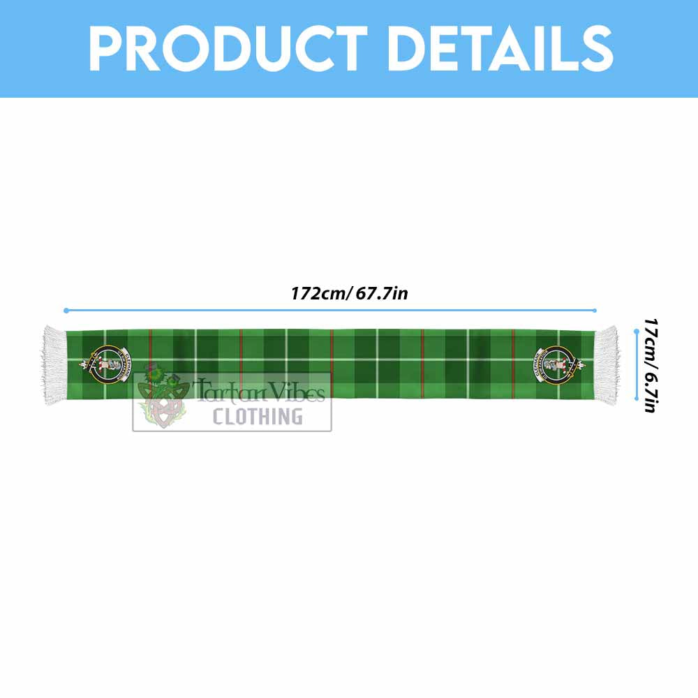 Clephane (Clephan) Tartan Ruffneck Scarf with Family Crest - Tartan Vibes Clothing