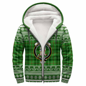 Clephane (Clephan) Clan Tartan Christmas Fleece Hoodie with Family Crest - Tartan Vibes Clothing