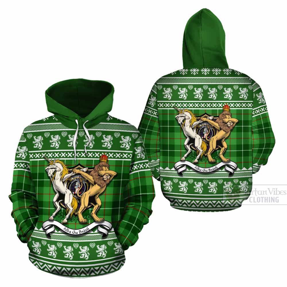 Clephane (Clephan) Clan Tartan Crest Christmas Cotton Hoodie Coat of Arms Funny Style - Tartan Vibes Clothing