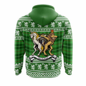 Clephane (Clephan) Clan Tartan Crest Christmas Hoodie Coat of Arms Funny Style - Tartan Vibes Clothing