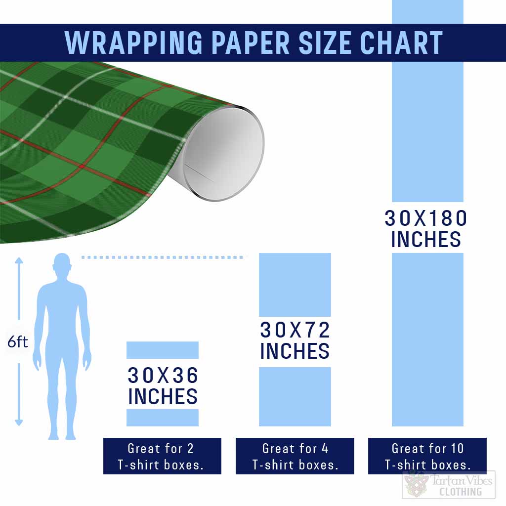 Clephane (Clephan) Classic Tartan Wrapping Paper, Classic Scottish Plaid Gift Wrap