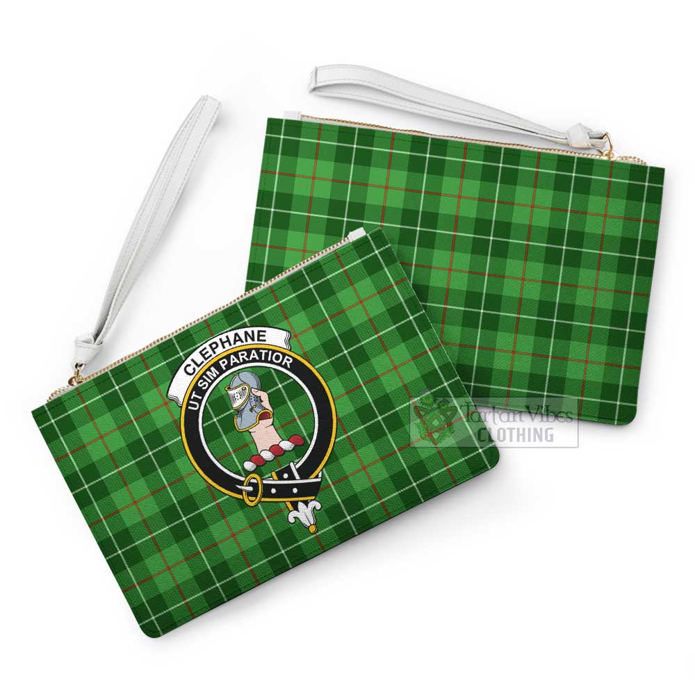 Tartan Vibes Clothing Clephane (Clephan) Family Crest Tartan Clutch Bag