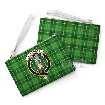 Tartan Vibes Clothing Clephane (Clephan) Family Crest Tartan Clutch Bag