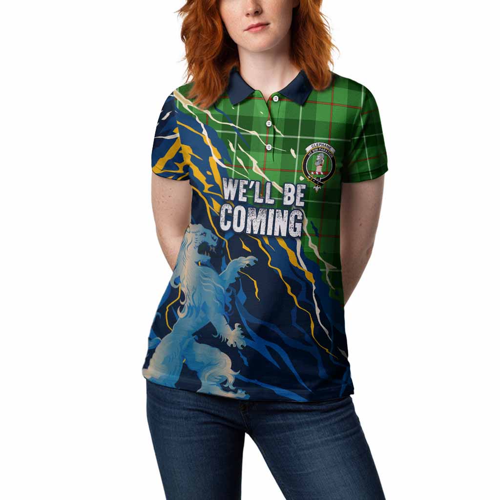 Clephane (Clephan) Scotland Tartan Women Polo Shirt WC2026 Football - We'll Be Coming