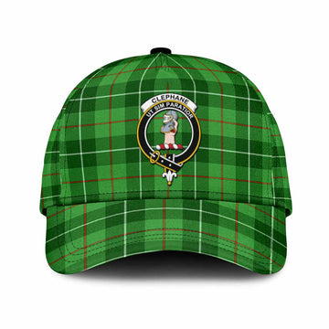 Clephane (Clephan) Tartan Classic Cap with Family Crest
