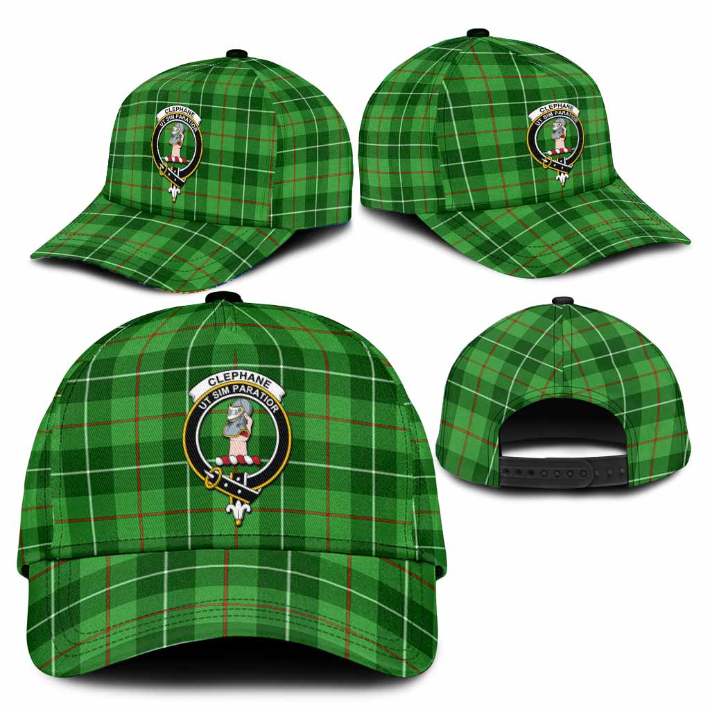 Clephane (Clephan) Tartan Classic Cap with Family Crest