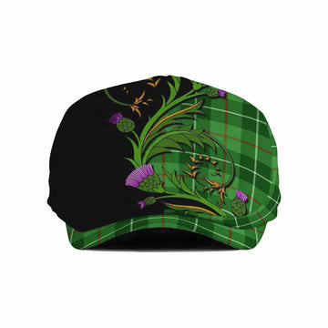 Clephane (Clephan) Tartan Flat Cap, Jeff Cap Scottish Thistle Pride Heritage Art Flat Cap - Tartan Vibes Clothing
