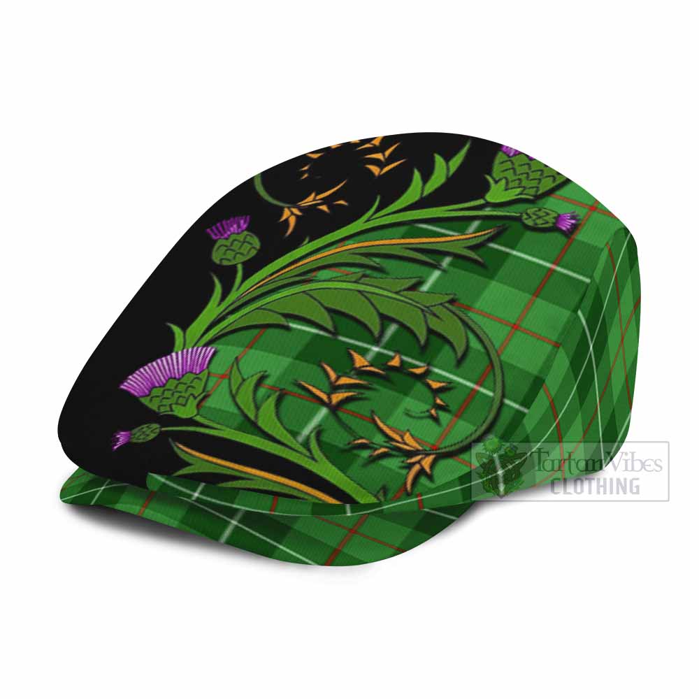 Clephane (Clephan) Tartan Flat Cap, Jeff Cap Scottish Thistle Pride Heritage Art - Tartan Vibes Clothing