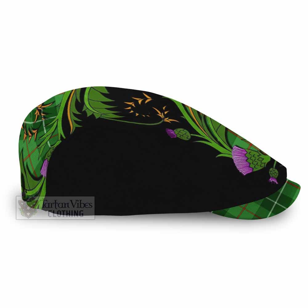 Clephane (Clephan) Tartan Flat Cap, Jeff Cap Scottish Thistle Pride Heritage Art - Tartan Vibes Clothing