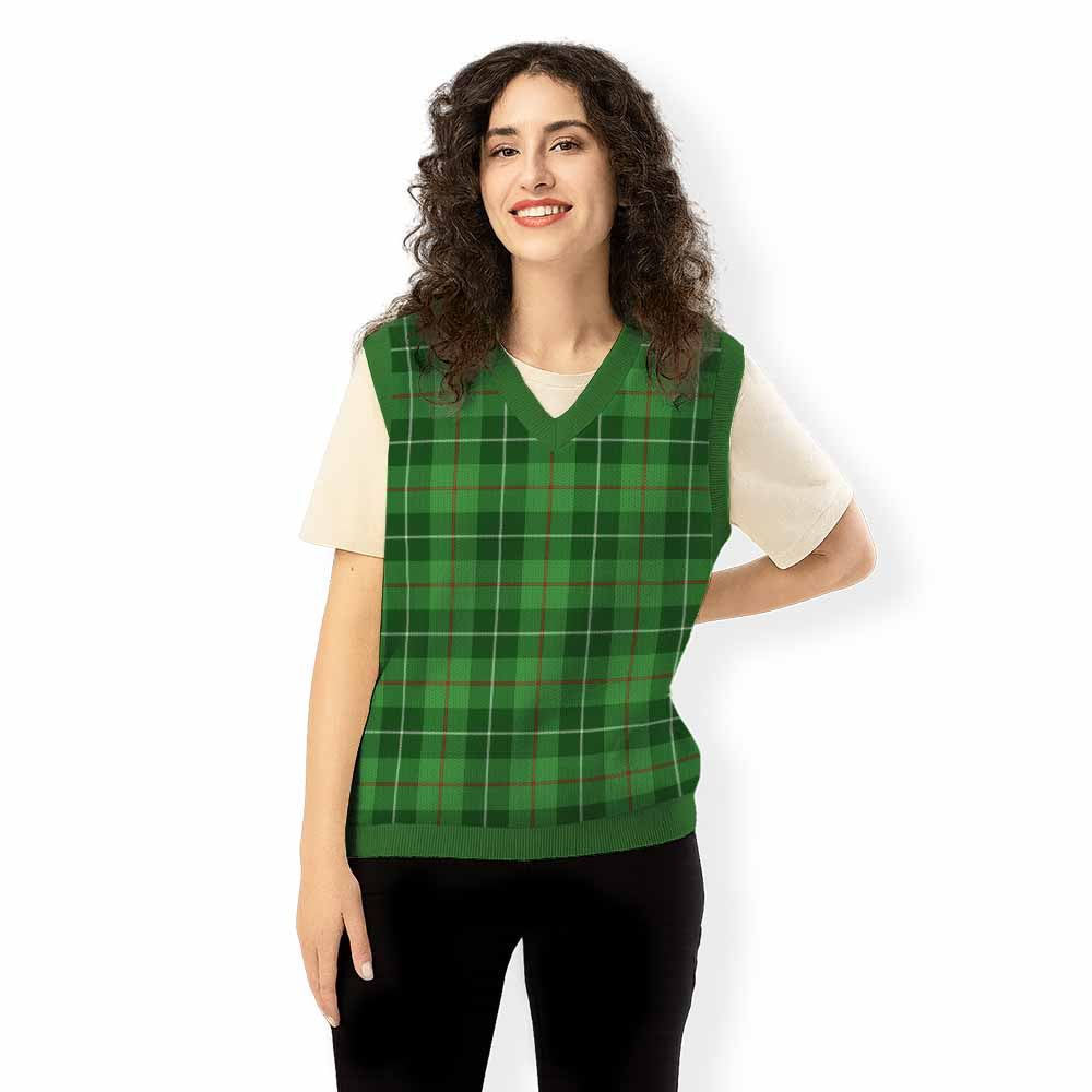 Clephane (Clephan) Tartan Knitted V-Neck Vest - Tartan Vibes Clothing