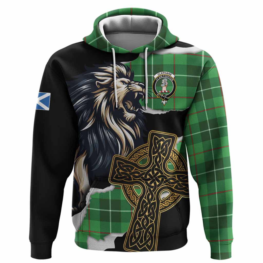 Clephane (Clephan) Tartan Scottish Hoodie Lion Celtic Heritage