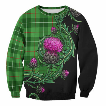 Clephane (Clephan) Tartan Sweatshirt Resilient Scottish Thistle