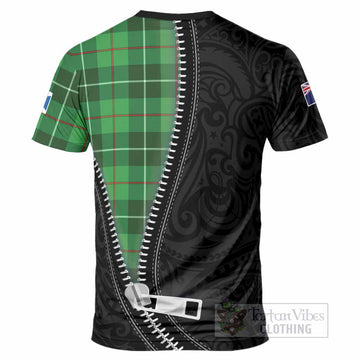 Clephane (Clephan) Tartan T-Shirt New Zealand Pattern Unique Zipper Stylized