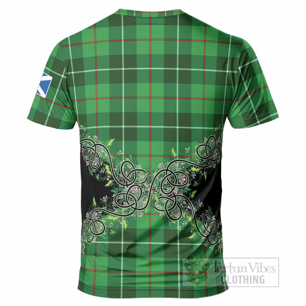 Clephane (Clephan) Tartan T-Shirt Thistle Scottish Spirit