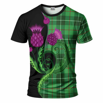 Clephane (Clephan) Tartan T-Shirt Traditional Scottish Thistle