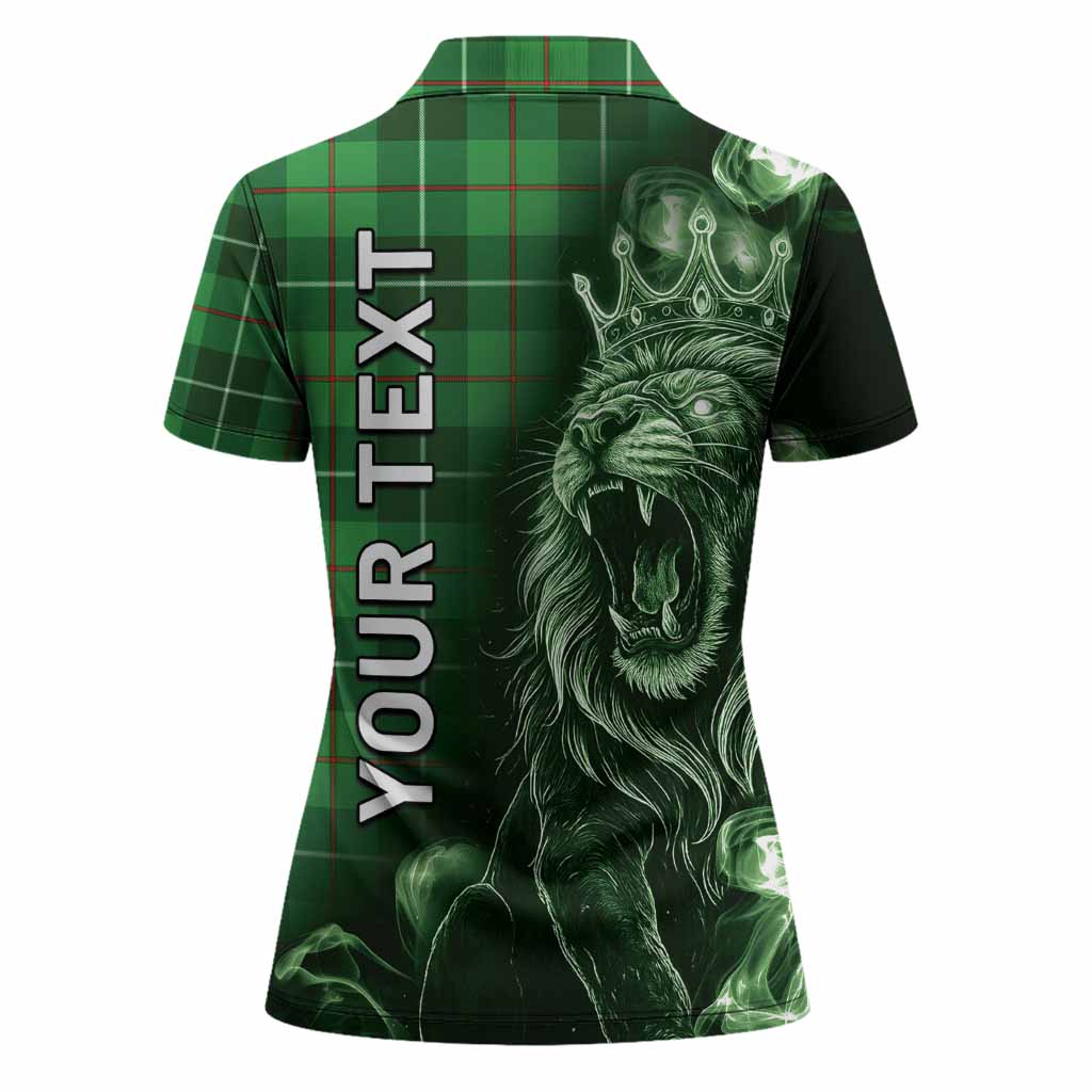 Clephane (Clephan) Tartan Women Polo Shirt Roaring Lion Heritage